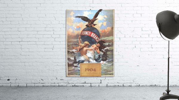 Fernet Branca Aperitivo Digestivo Vintage Poster by VINTAGE POSTER