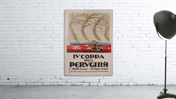 Italian Art Deco Period Race Car Poster by Federico Seneca 1927 by VINTAGE POSTER