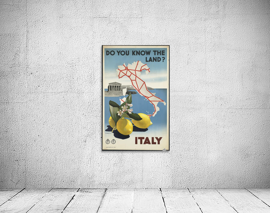 Do you know the land Italian tourism poster by VINTAGE POSTER