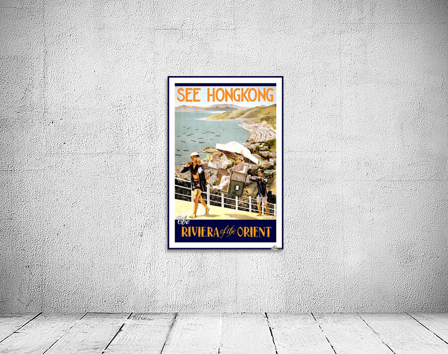 See Hong Kong vintage travel poster by VINTAGE POSTER