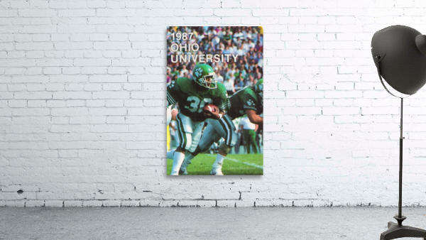 1987 Ohio Bobcats Retro Football Poster Wall Preview