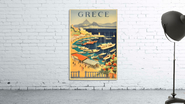 Greece original vintage travel poster by VINTAGE POSTER