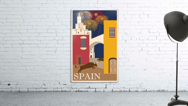 Spain Travel Poster Wall Preview