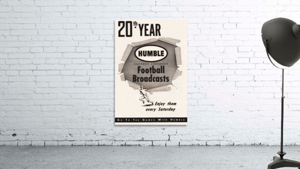 1953 Humble Oil Southwest Conference Football Poster Wall Preview