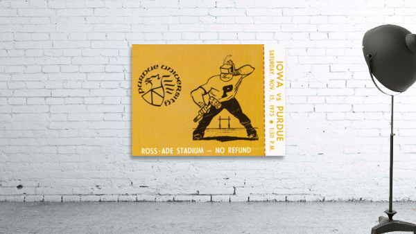1975 Purdue Boilermakers vs. Iowa Hawkeyes | Row 1 by Row One Brand