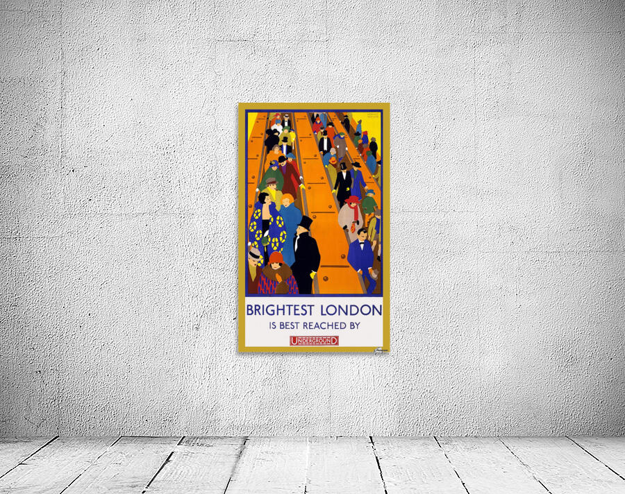 Brightest London travel poster Wall Preview