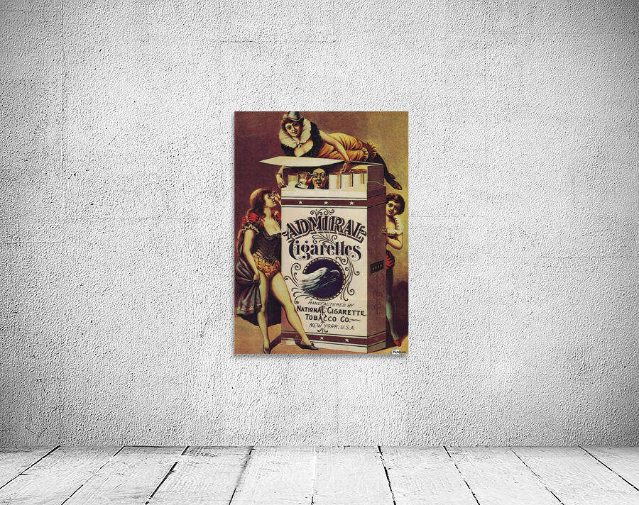 Admiral Cigarettes National Cigarette Tobacco Co Ad Poster 1890 Wall Preview