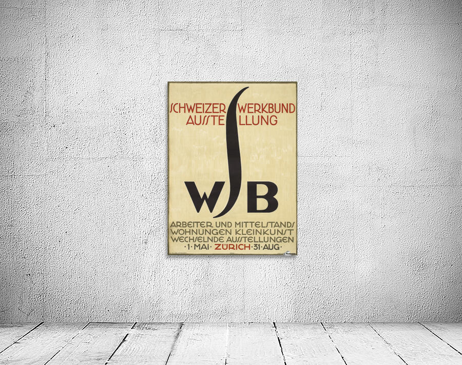 Schweizer Werkbund Ausstellung Original Poster by VINTAGE POSTER