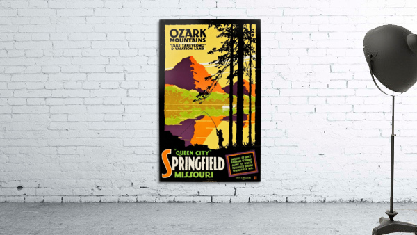 Ozark Mountains Travel Poster by VINTAGE POSTER