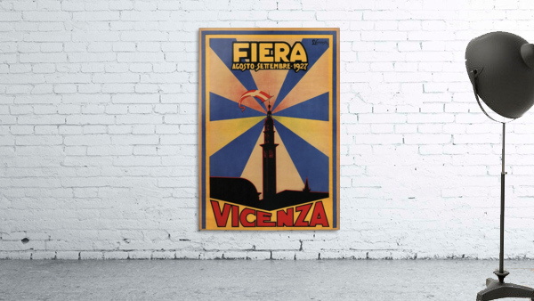 Fiera Vicenza 1927 travel poster by VINTAGE POSTER