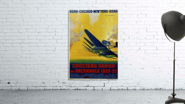 Air Cruisers Crociera Aerea 1933 poster by VINTAGE POSTER