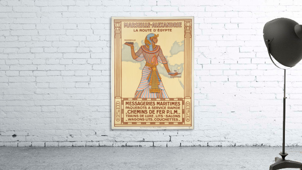 Vintage Travel Poster Egypt Marseille by VINTAGE POSTER