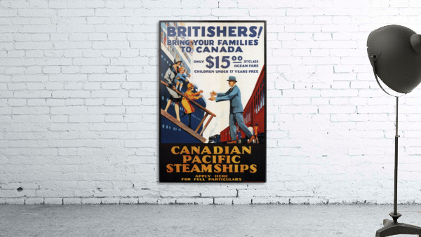 Canadian Pacific Steamships Vintage Travel Poster by VINTAGE POSTER