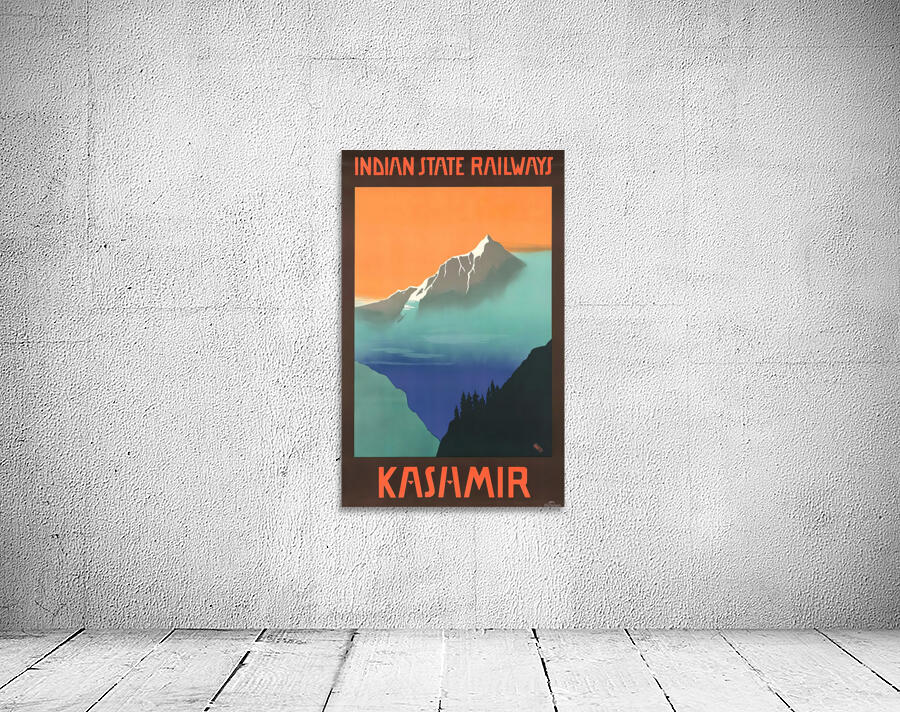 Indian State Railways Kashmir Travel Poster by VINTAGE POSTER