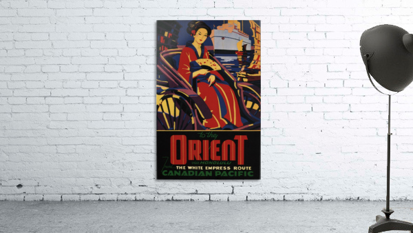 Canadian Pacific To The Orient Vintage Travel Poster by VINTAGE POSTER