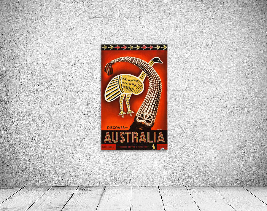 Discover Australia Travel Poster by VINTAGE POSTER