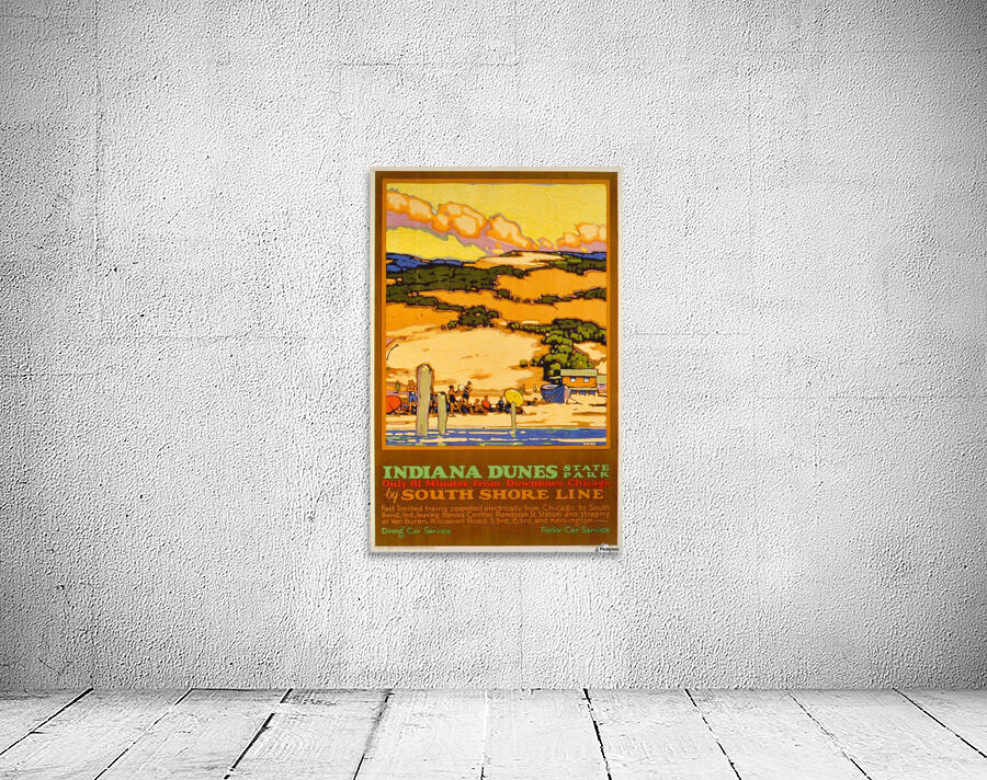 1927 Indiana Dunes poster by Leslie Ragan by VINTAGE POSTER