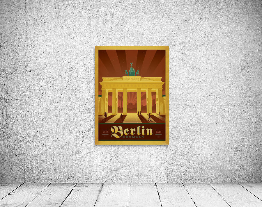 Berlin Germany travel poster by VINTAGE POSTER