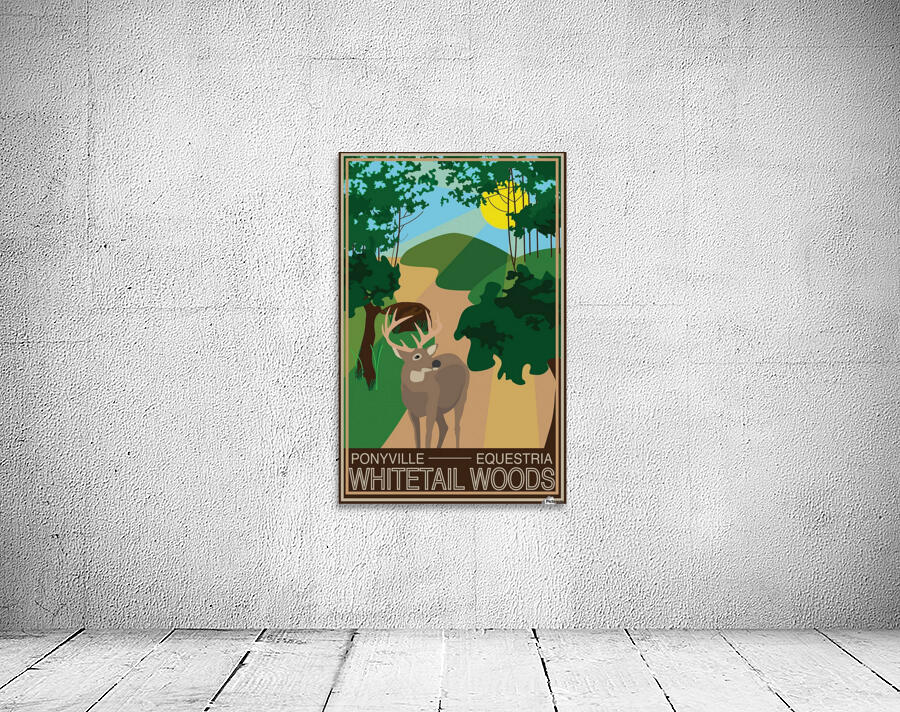 Vintage Travel Poster Whitetail Woods by VINTAGE POSTER