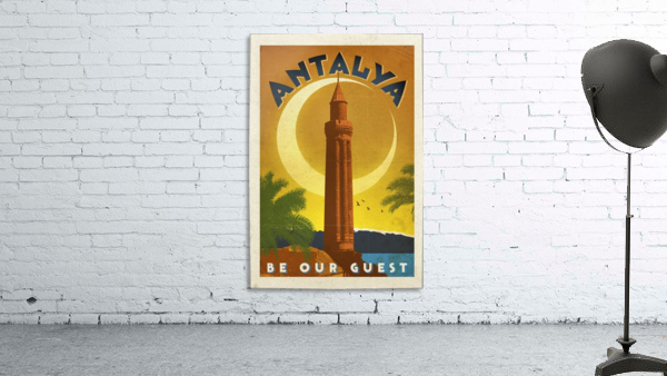 Antalya be our guest by VINTAGE POSTER