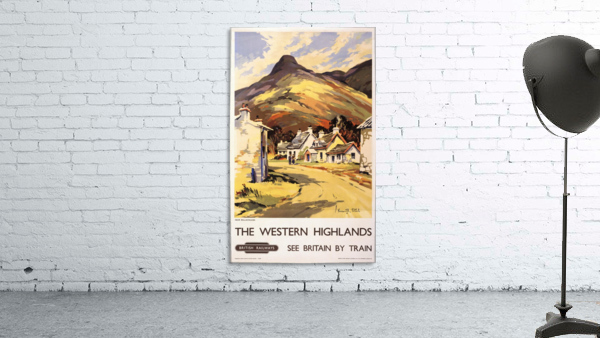 Western Highlands Vintage Railway Travel Poster by VINTAGE POSTER