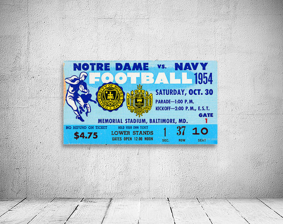 1954 Notre Dame vs. Navy Wall Preview