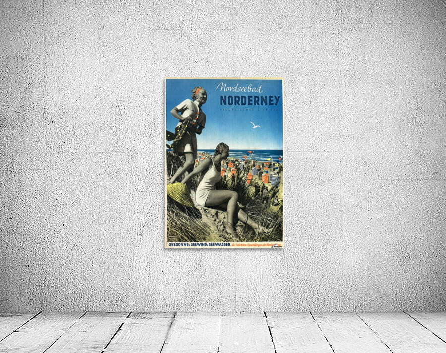 Nordseebad Norderney Germany Vintage Travel Poster 1939 by VINTAGE POSTER