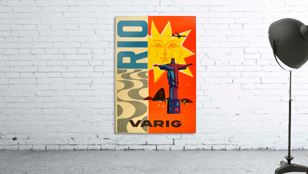Rio Varig Original Vintage Travel Advertising Poster by VINTAGE POSTER