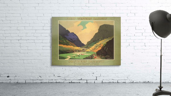 Southern Ireland Great Western Railway 1931 Vintage Travel Poster Wall Preview