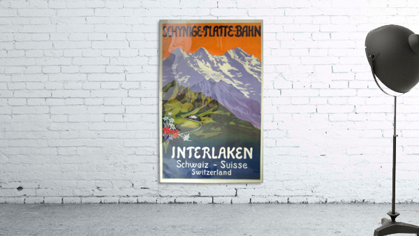 Swiss Railways travel poster by VINTAGE POSTER