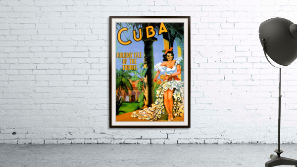 Cuba Holiday Isle of the Tropics travel poster Wall Preview