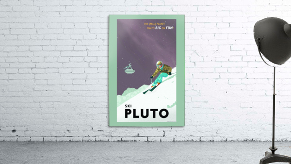 Ski Pluto poster by VINTAGE POSTER