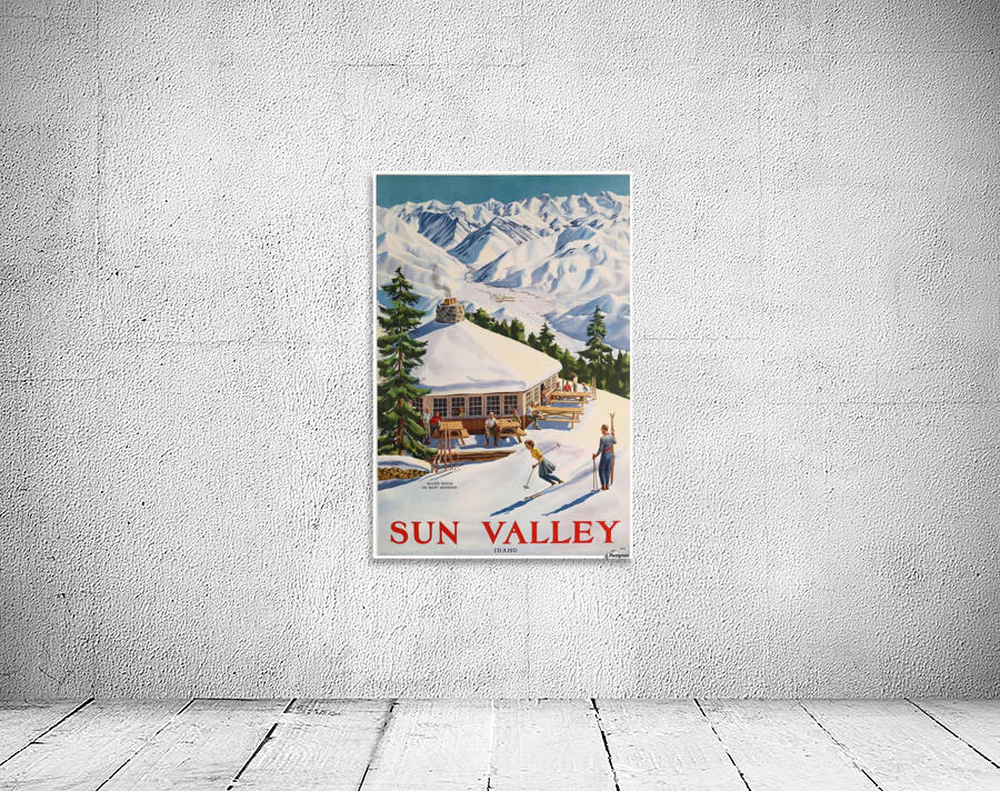 Sun Valley Idaho Original Ski Poster 1940 by VINTAGE POSTER
