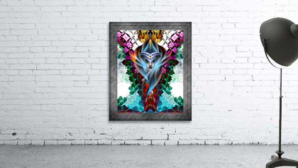 What Dreams Are Made Of GeomatCLR WQ FRAME Fractal Art Cuboid Portrait Wall Preview