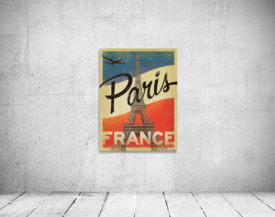 Paris France Vintage Poster by VINTAGE POSTER