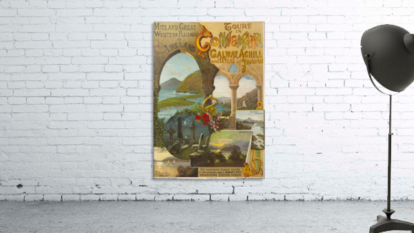 Midland and Great Western Railway poster for Tours in Connemara Wall Preview