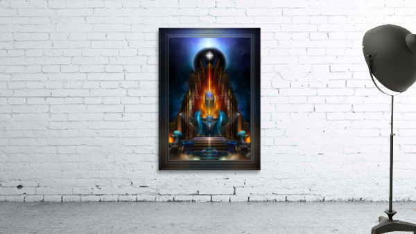 The Golden Vision Of Arsencia Fractal Art Composition Wall Preview