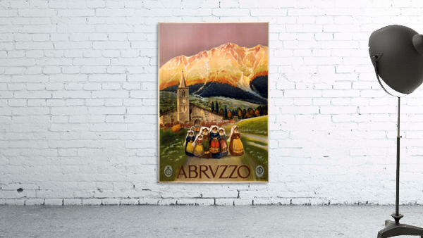 Abruzzo, travel poster for Enit by VINTAGE POSTER