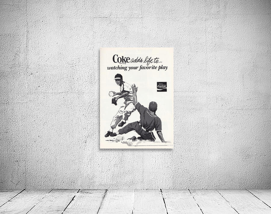 1977 Coke Advertisement Baseball Art Wall Preview