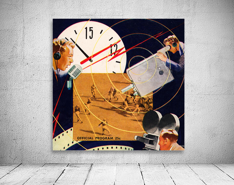 1948 Football Media Art by Row One Brand