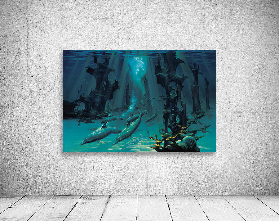 Atlantis Dolphins by John Pitre