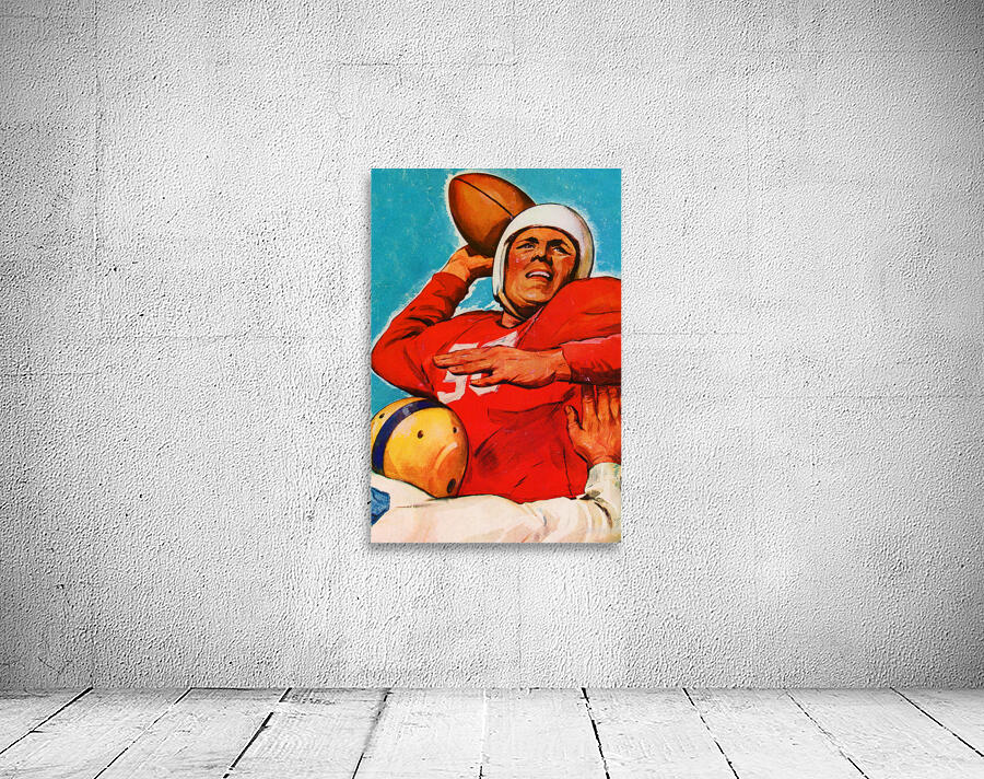 1947 Vintage Quarterback Football Wall Art  Wall Preview
