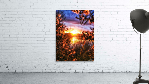 Sunset on the water Wall Preview