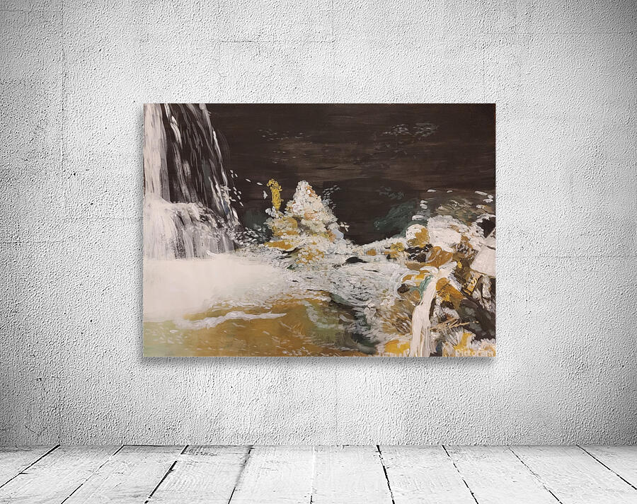 WATERFALL ON ROCKS by Elizabeth Lee Adeghe