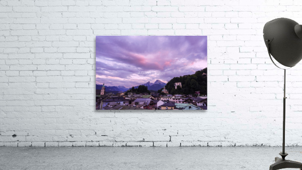 Purple and Pink Skies Over Berchtesgaden in Bavaria Germany by 360 Studios