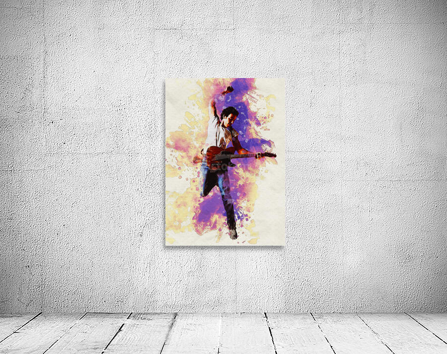 Bruce Springsteen jump born in USA by Gunawan Rb Wall Art