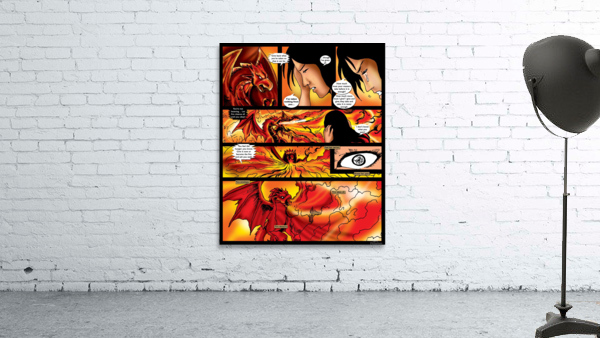 Fire Envelops Devours and Takes All 2 of 2 Original Art from A Daughter of Kings the Ruin Mist Graphic Novel Limited Edition Celebrating The Tragic Love Story from the Books by Robert Stanek Wall Preview