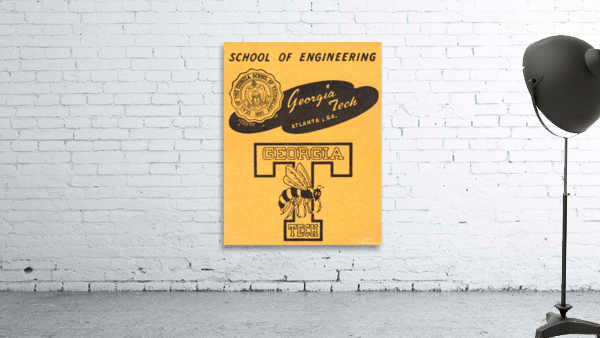 Vintage Georgia Tech Art by Row One Brand