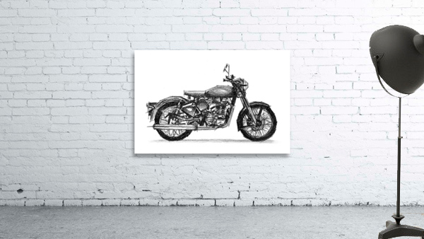 Bike Sketch By Abhi3 24x16 Wall Preview