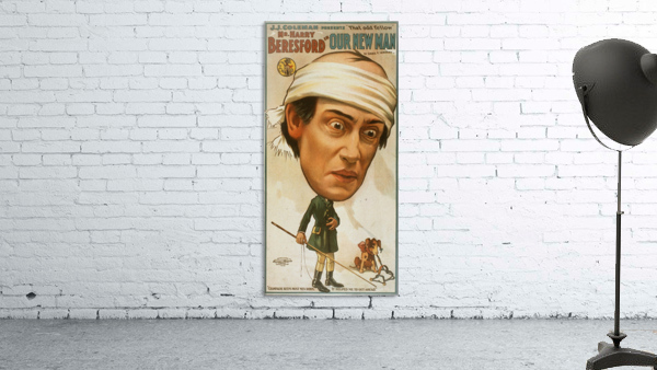 Vintage Play Poster Our new man by VINTAGE POSTER